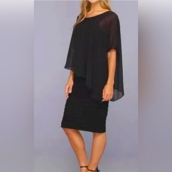 Adrianna Papell Black Diva Plus Dress - Picture 1 of 7